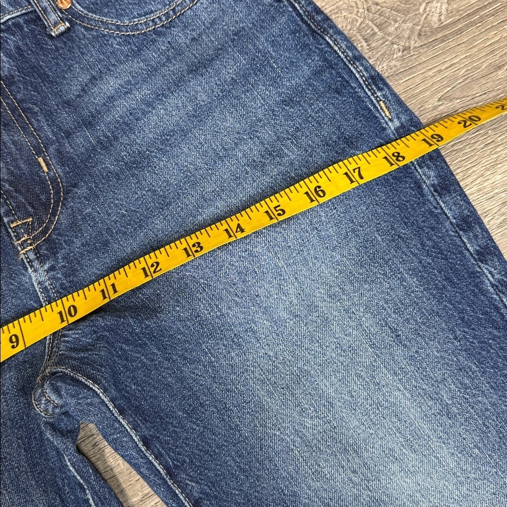 GAP Denim High Rise Universal Slim Boyfriend Ankle Jeans Blue Sz 4/27 - Picture 8 of 12